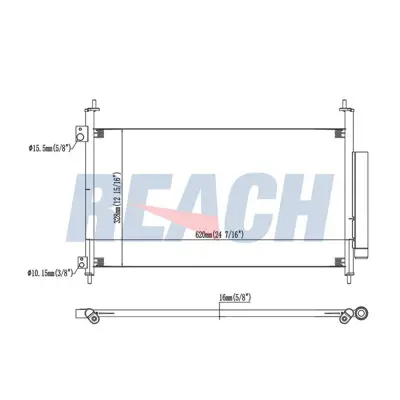 MGA 82316 Klima Radyatoru - Honda   Cıvıc Vııı Hb 3-5 Kapı 1.4 2006-2012 80110-SMG-E01/80110-SMG-E02 80110-SMG-E01