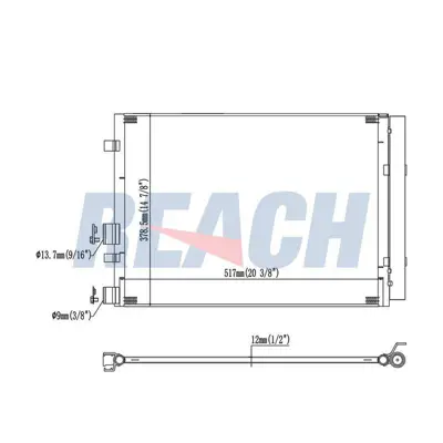 MGA 82318 Klima Radyatoru  (Hyundai   I20 (Pb Pbt) 14 Crdi 20122015) 97606-4P700