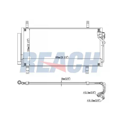 MGA 82323 Klima Radyatoru Mazda 6 2008-2013 GSYD-61-48ZA/GS1D-61-480C GSYD-61-48ZA