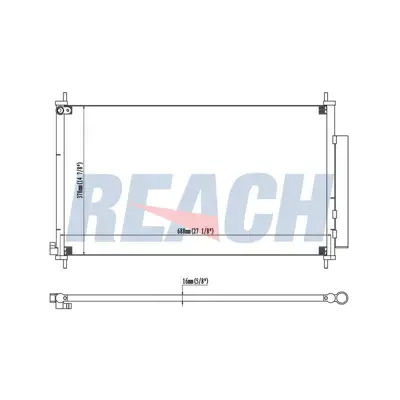 MGA 82328 Klima Radyatoru - Honda   Cr-V Iv 2.0 2012-2014 80110-T0A-A01 80110-T0A-A01