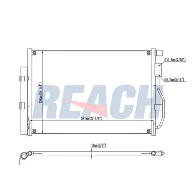 MGA 82349 Klima Radyatoru Chevrolet  Aveo T300 Benzınlı  2011,, Opel Mokka 1.6 16v 2012 565×395×16 1850272 95358526 96943762 CTA5048D DCN15008 95026324 105976 152052N 8FC351011794 CT5048