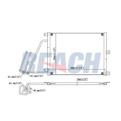 MGA 82399 Klima Radyatoru Opel Vectra B 2.0 Dtı 1995-2003 52479125 53728 94623 1850051 F453728 AC859663 QCN55D 720M50 260456 DCN20030