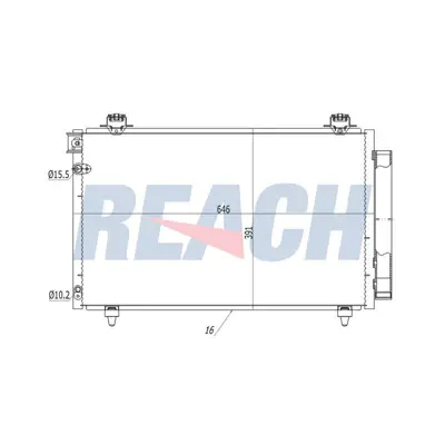 MGA 82593 Klima Radyatoru Toyota Corolla Verso 1.6 04-09 884500F110 AC827000S DCN50012 CF20204 8153055 TO5481 V70620017 8FC351310131 728M53 AC827000P