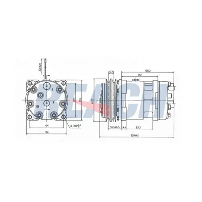 MAGNETI MARELLI 359002001790 Kompresr 8264 8264 8264