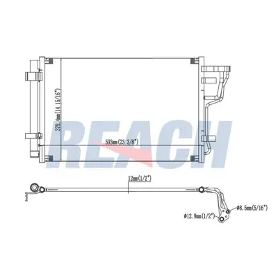 MANDO 062H010 Klima Radyatoru I30 1,4 16v,1,6 16v 07-12 Halla 976062H010 TH04041 V52620007 83005102 940006 TSP0225597 35963 976062H000 KTT110311 82005183