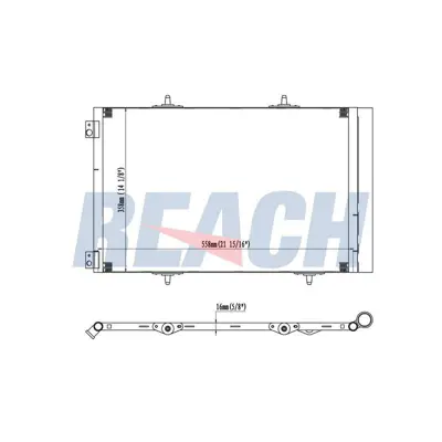 MOTORTEC MTRPEG0746 Klima Radyatoru P301 C-Elysee 6455EK 8FC351303661 CA1457 818015 PE5291D 6455HF 940055 PEA5291 40005291 30311596