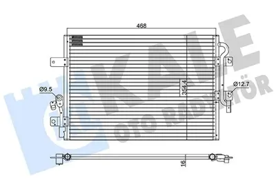 FIAT OPAR 46826683 Kondanser                   Po    46826683 818065 104897 8FC351305491 35631 KFT5245 153000 8FC351309311 AC583000S 4682668