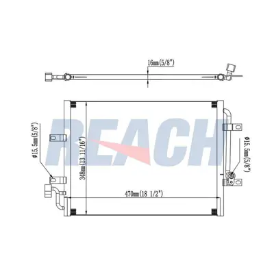 FIAT OPAR 51722816 Kondanser 1.3               Po 51722816 8FC351309301 82052N 107020 FT5393 940311 60175393 KFT5393 AC582000P 814384