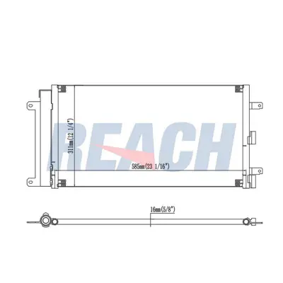 FIAT OPAR 51801843 Kondanser                   Db 51801843 ACI17005342 82045N 8042067 FT5342D 814401 169794 940061 60175342 51758873