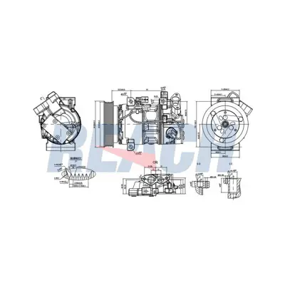 RENAULT 926000838R Kompresor Klima Clıo Z0012593D 926000838R 32950G 811452002 926008582R FC0482 351115571 ACP01004 890586 8FK351115071