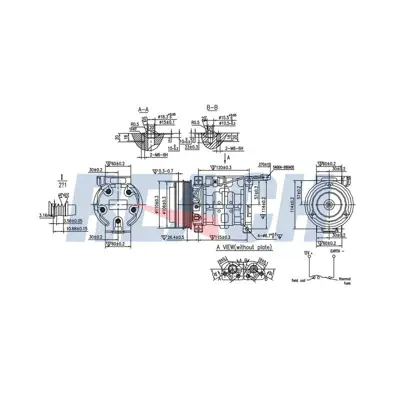Valeo 811206 Klima Kompresoru Suzuki Liana 2002-2007 9520065DA0 CAC89005GS 9520065DC1 CAC89005AS K15381A 90097005OEM 60087500 90097005LGK 9520067D30 92030259