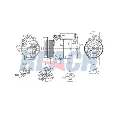 Valeo 811243 Klima Kompresoru Opel Zafira 2000-2005 24422013 93176916 1854147 3700K377 SD6V121440F 6037K139 KPOL139 550087 1854122 TSP0155428