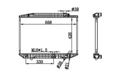 MGA 87171 Su Radyatoru Brazing Mercedes Sserisi (W126) A1265004803 1265003303 58131 52633 RA0170100 A1265001103 A1265003303 62727A 1265001703 1062067