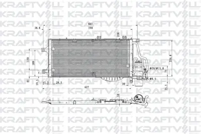 KRAFTVOLL 08060258 Klima Radyatoru Corsa C Tigra B Combo C Y13dt Z13dt Z13dtj Z13dth Z17dth 13106020 13106021 93177423