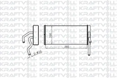 KRAFTVOLL 08050303 Kalorifer Radyatoru - Ford Cargo   2530-2535 (Al   Brz) 8C4618N261AA