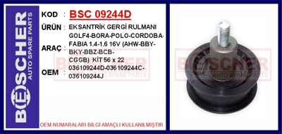 BESCHER 109244 Alternator Gergi Rulmanı Leon Toledo Fabıa Octavıa Bora Caddy Golf Polo 1,4 16v - 1,6 16v (66x25,50) 1494893 1C152A635CB 1C152A635CC 1C152A635CD 1C152A635CE 1C15C2635CC 1C52A635CD 4041988 4095179 4331043