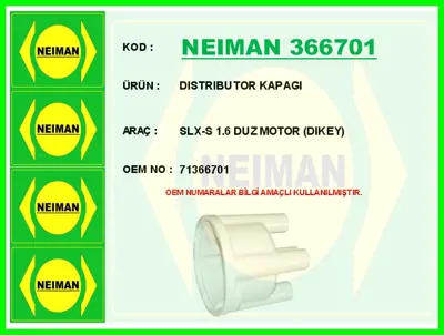 NEIMAN 366701 Dıstrıbutor Kapağı Slx 71366701