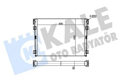 KALE 060CAC100 Intercooler Radyatoru Temsa Safır Plus- Ts45 Otobus Plate-Bar Euro 5 