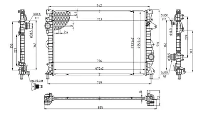 MGA 87187 Radyator R Rover Sport-Evque 20 D LR075360