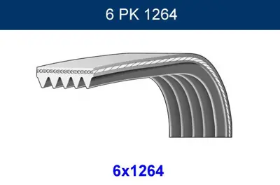 GMB 6PK1264 Kanalli V Kayisi 6pk1264 