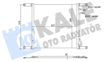 KALE 382720 Klima Radyatoru - Daf   95 Xf Fa Fas Ft Ftd Ftt 530 97<01 Kurutucusuz [brazing Al Al] [537x508x18] 1321833 8FC351300041 562043 815100 292020N 708M02 304432 DF5069 8880400336 KK5013