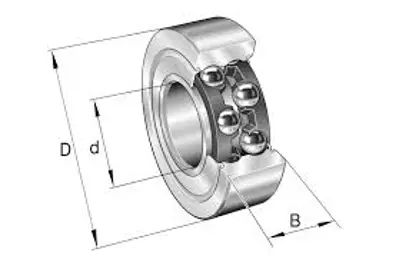 INA 3200 (10-30-14) Çift Sirali -Açisal,Eğik Bilyali,Çelik Kafes- Çift Tarafi Açik Rulman 