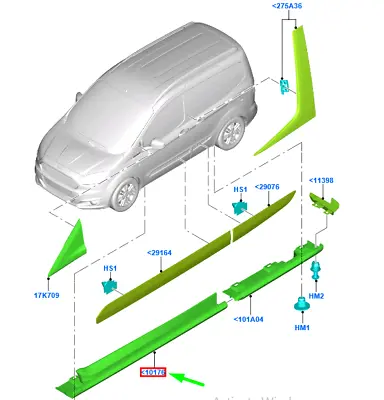 FORD OTOSAN ET76 10154 AF Masbıyel Bakalıtı Sağ ET7610154AF