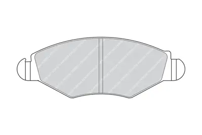 FERODO FDB1378 Fren Balatası Ön 425166 425204 425212 425228 425302 425303 425320 425487 425494 E172131