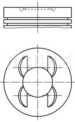 BEHR MAHLE 001 13 00 Pıston + Segman Std. (M112.9, 89.90mm) E-Class W210 96>03 A1120370701