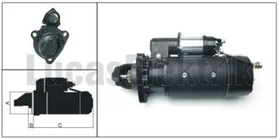 LUCAS LES0313 Mars Motoru 24v 7,5kw 12 Dıs 42mt Dev Fatıh Cat,140h, 963b Cummıns L10,Qsc John Deere 244h,450lc,744 0R2186 0R4256 0R4257 0R2186 0R4256 0R4257