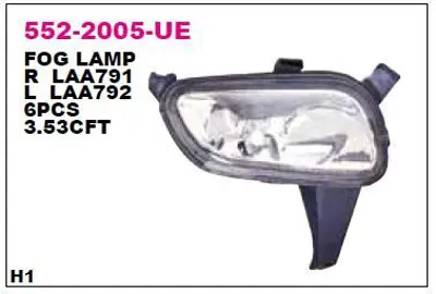 DEPO 552-2005L-UE Sıs Farı Sol 6204S1 6204R4 96268586 9626858680 1216513 1216519 90511093 95668023