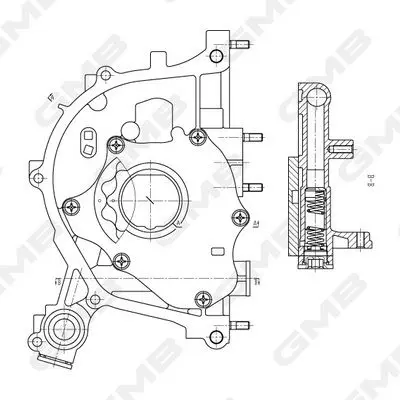 GMB GOAS-169A Yag Pompası Honda Crv 2.0 99>01 B20z1 15100-P72-A01