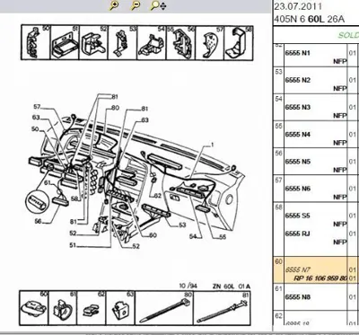 PSA 6555.N7 Kablo Agrafı 6555N7