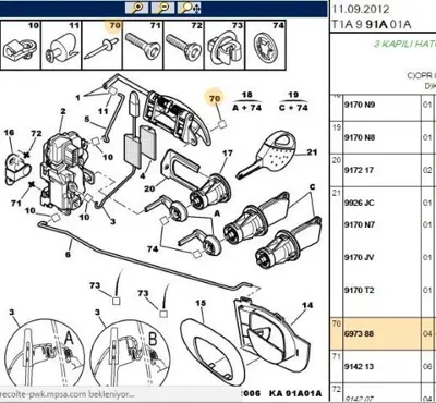 PSA 6973.88 Perçin 697388