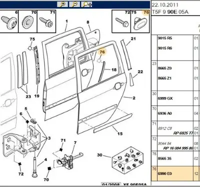 PSA 6990.E0 Agraf 6990E0