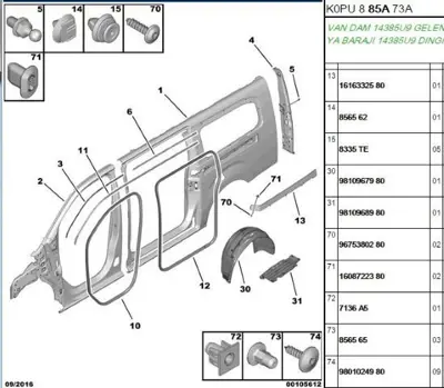 PSA 7136.A5 Klips 3643658 7136A5