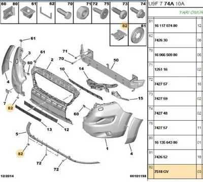 PSA 7518.GV Bağlantı Somunu 7518GV