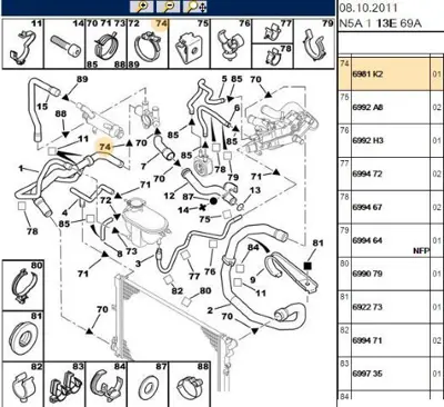 PSA 6981.K2 Metal Kelepçe 3648830 6981K2