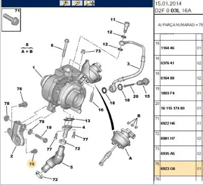 PSA 6923.G6 Vida (Standart 3556509 3648072 6923G6