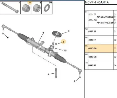 PSA 4010.G8 Bağlantı Somunu 564426 4010G8 508918 520916 329736 520917 513297 329737 1609274780