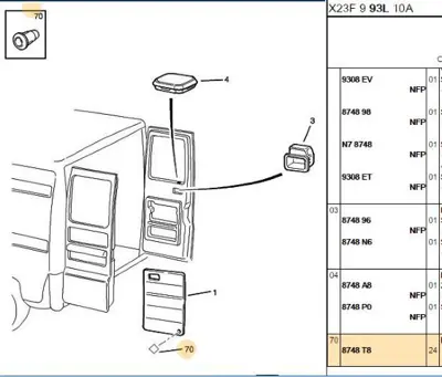 PSA 8748.T8 Tutucu Agraf 8748T8