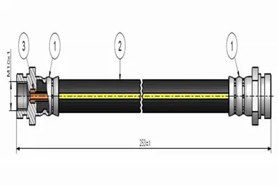CAVO C900 457A Fren Hortumu Arka 4806F6 4806J5 90947W2004 90947W2021