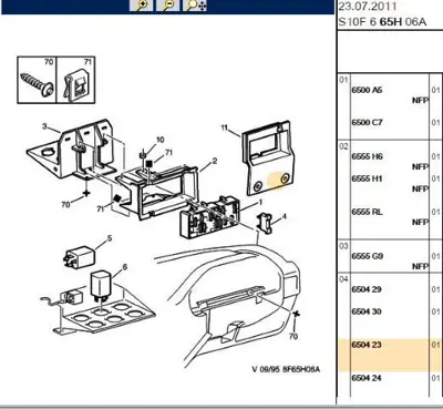 PSA 6504.23 Sıgorta 20a 90167851 1238324 650423