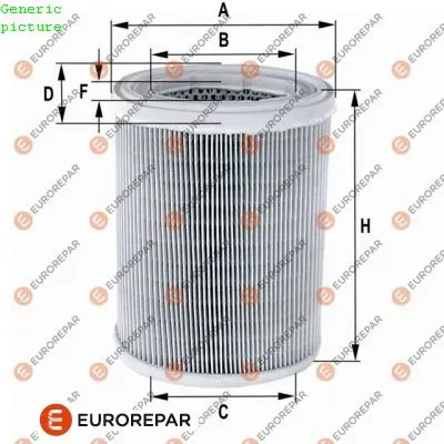 EUROREPAR 1680332280 Hava Filitresi 1444E5 1444F0