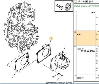 PSA 4570.17 Vakum Pompa Contası 457015 457017