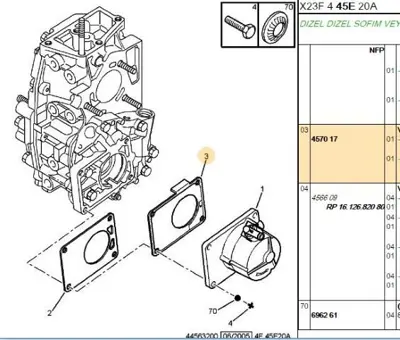 PSA 4570.17 Vakum Pompa Contası 457015 457017