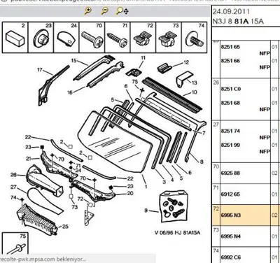 PSA 6995.N3 Agraf 6995N3