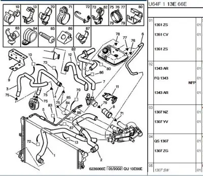 PSA 1323.F2 Yedek Su Depo Hortumu 1323F2
