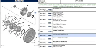 PSA 9820961080 Krank Keçe 9820961080 3556990