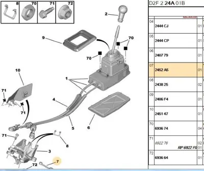 PSA 2452.A5 Vıtes Çubugu 2452G1 245293 2452A5 245294 245295 245286 2449A2